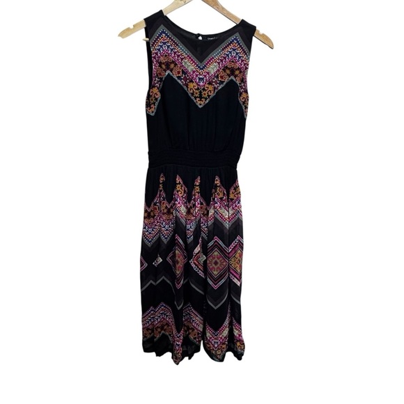 Anthropologie Patchworked Chevron Midi Dress Tanvi Kedia Size 2 Orig $278 - Picture 2 of 16